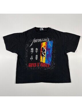 Vintage 1992 Metallica Guns N Roses Tour Shirt Xl Brockum